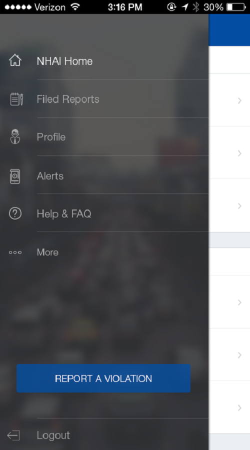 NHAI - CROWD-SOURCING SOLUTION FOR INFRASTRUCTURE & SERVICE QUALITY MAINTENANCE APP screenshot 6